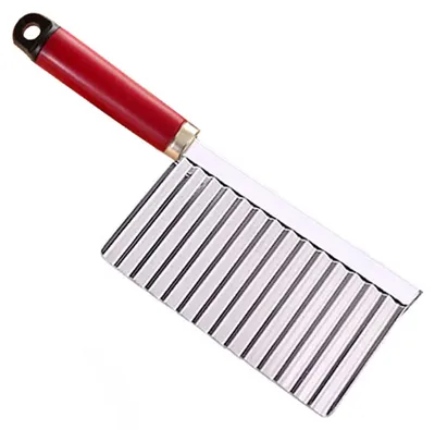 Produktbild von Kartoffelschneider, Wellenschneider aus Edelstahl, Küchenmesser zum Schneiden von Salaten, Gurken, Karotten, Obst und Gemüse