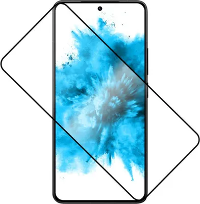 Obrázek produktu pro Tvrzené sklo pro Xiaomi POCO F7 Ultra, pevný plný kryt z 2,5D tvrzeného skla, černý rámeček