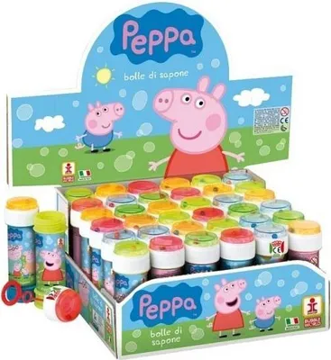 Obrázek produktu pro Bańki mydlane 60ml Świnka Peppa (36szt)