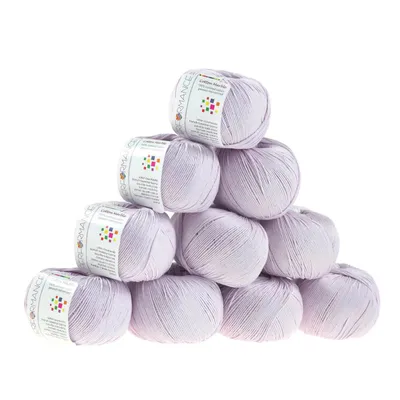 Strickgarn Cotton Marble flieder