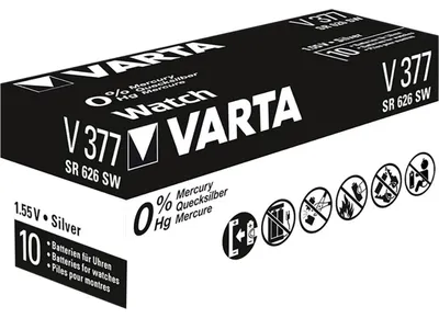 Produktbild von Knopfzelle Silveroxid V377 1,55V