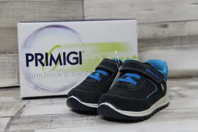 Produktbild von Primigi Kinderhalbschuh Goretex dunkelblau-türkis mit Klettverschluss 25
