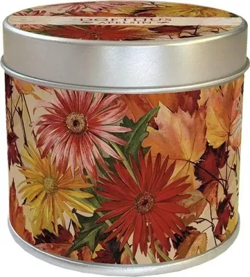 Imagen del producto de Vela aromática en lata, "Orange Autumn Plants"