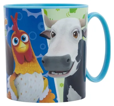 Obrázok produktu pre La Granja de Zenón plastový hrnček 390ml hrnček pre deti kohút krava