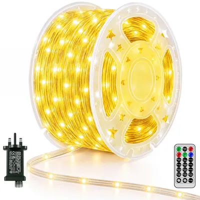 Lichterkette 60 m, 600 warmweiße LEDs, Innen & Außen