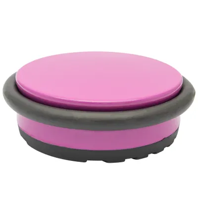 Produktbild von WAGNER Bodentürstopper BIG DISK COLOR PINK - Ø 98 x 30 mm, Industriestahl pink beschichtet, Gummi, 750 g - 15509301