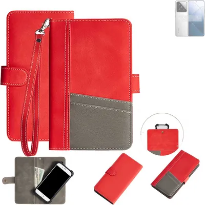 Produktbild von K-S-Trade Handy Schutzhülle für Xiaomi 14 Pro Hülle Portemonnee Brieftasche Klapphülle Kartenfächer Flip Wallet Case Etui