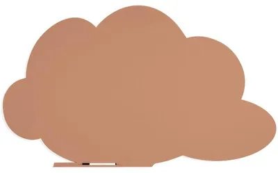 Produktbild von Symbol-Tafel Skinshape Wolke lackiert 75x115cm RAL 3012 beigerot.