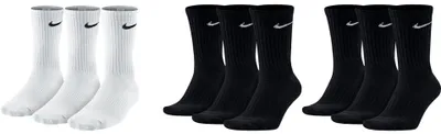 Produktbild von 9 Paar Nike Herren Damen Socken SX4508 - Farbe: 1 x weiß 2 x schwarz - Größe: 42-46