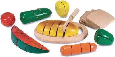 Produktbild von Melissa & Doug Hölzerne Schneidebox für Lebensmittel