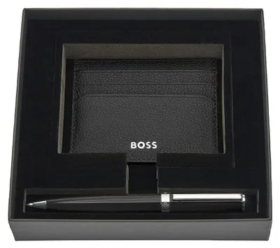 Imagen del producto de Set BOSS HUGO BOSS, color  (bolígrafo y estuche para tarjetas de visita)