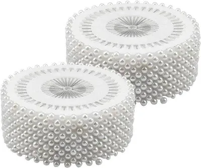 Productafbeelding van Naalden Set - Decoratie Spelden - Handwerken - Met Kogelkop - 960 Stuks - Wit