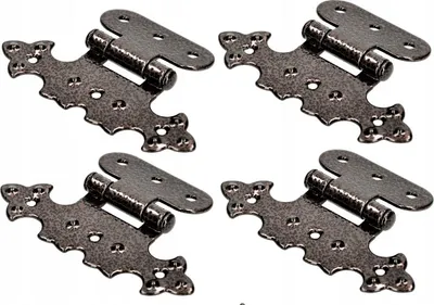 Produktbild von Möbelbeschläge Asymmetrische Zier-Scharnier Retro-Stahl Dekorativ Und Langlebig FEINZ 4X