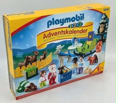 Produktbild von PLAYMOBIL 9391 1.2.3 Adventskalender "Waldweihnacht der Tiere"