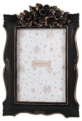 Productafbeelding van Clayre & Eef fotolijst, 10x15 cm, zwart, kunststof