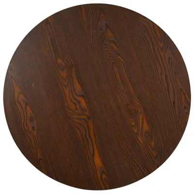 Image de vidaXL Table de bistrot brun foncé 80 cm MDF