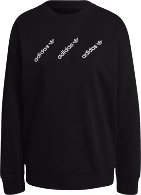 Produktbild von Adidas Crew Damen Sweatshirt schwarz Baumwolle XS