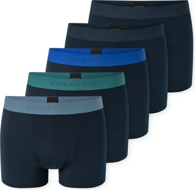 Produktbild von Schiesser Herren 5 Pack Boxershorts Baumwolle Multipack - 95/5
