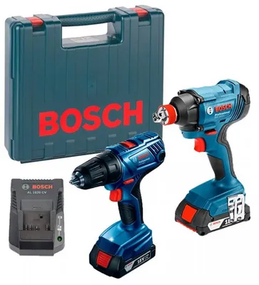 Produktbild von Bosch 18V Schlagbohrmaschine Gdx 180-Li + Bohrschrauber Gsr 180-Li 2X1,5Ah Set