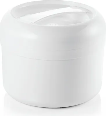 Produktbild von 4x Thermospeisetransportbehälter 2 l, ø 21 cm , Edelstahl, Kunststoff weiß