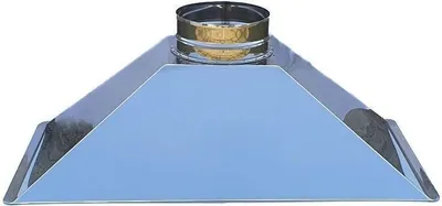 Produktbild von Edelstahl-Grillhaube B 125 x T 63 x H 40 cm Rauchabzug Ø 25
