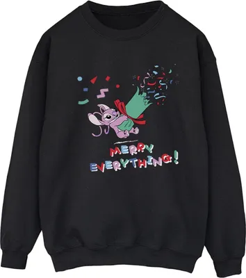 Produktbild von Disney - "Angel Merry Everything" Sweatshirt für Damen BI22659 (XL) (Schwarz)