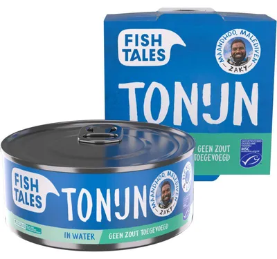 Obrázok produktu pre Fish Tales Tonijn vo vode 142g, vysoký obsah bielkovín, bez soli, Omega-3, Kaufland