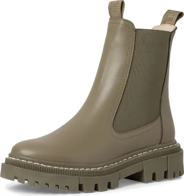 Produktbild von Tamaris Damen Stiefelette Leder Chelsea Boot schöne Profilsohle 1-25491-29, Größe:39 EU, Farbe:Grün