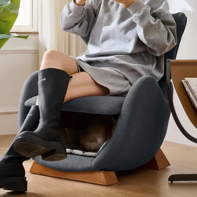 Produktbild von Merax klassische sessel, Loungesessel mit Haustierhöhle, Sessel im Walhai-Look, Katzenfreundlicher Fernsehsessel, Einzelsofa für Wohnzimmer, Grau
