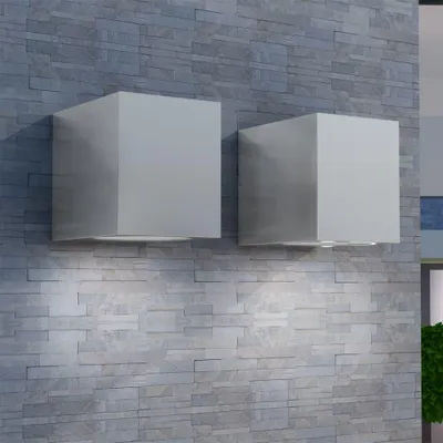 Immagine prodotto di Vidaxl Lampada da esterno a cubo -verprügelt 2 pezzi