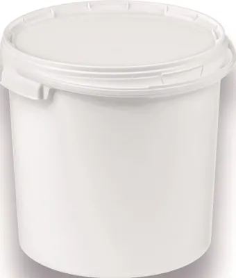 Produktbild von Eimer 15l PP weiß Bügelgr.u.Stülpdeckel D.308mm H.316mm