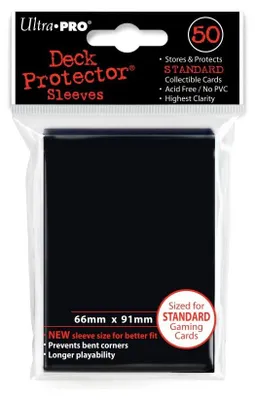 Image de Ultra Pro 4 paquets de protège-décks (82669) - Pochettes - Noir - Schwarz (4 x 50 pochettes standard)
