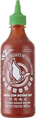 Produktbild von FLYING GOOSE Sriracha 455ml | scharfe Chilisauce mit extra Koriander