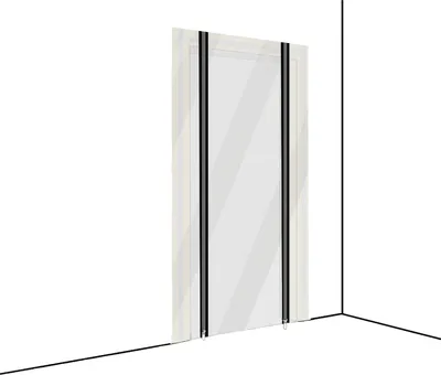 Produktbild von Staubschützende Türfolie Set - 1,20 x 2,20 m - 2 Stück - PE-Folie