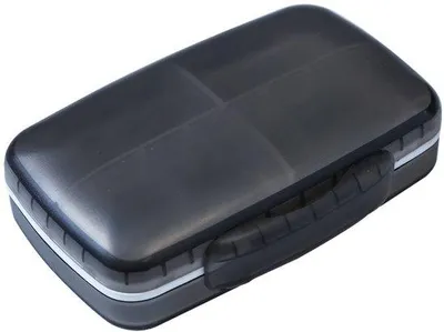 Obrázek produktu pro Kompaktní cestovní krabička s 8 přihrádkami, černá
