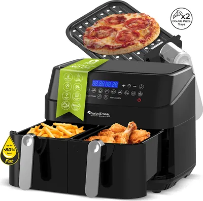 Obrázok produktu pre TurboTronic TT-DAF5, Teplovzdušná fritéza, 9 L, 1 kg, Rapid Air, 50 °C, 200 °C