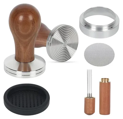Obrázek produktu pro Omgoods – Sada příslušenství pro přípravu kávy s filtrem, zahrnující držák filtru a tamper (pěchovadlo)