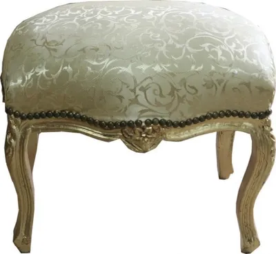 Produktbild von Casa Padrino Barock Fußhocker Gold Muster / Gold Medium