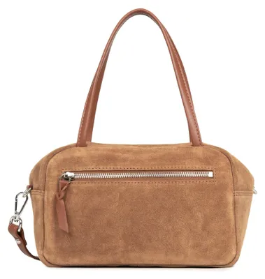 Image de Lancaster Sac à main Zippé M Suède IT Camel