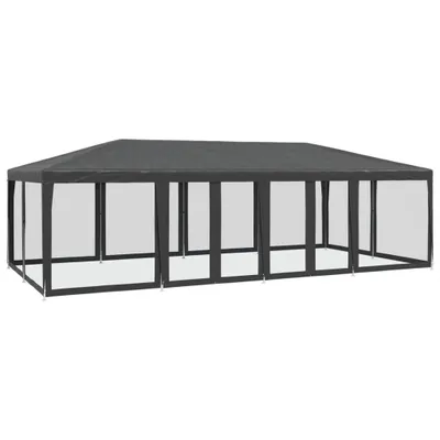 Zdjęcie produktu dla vidaXL Namiot imprezowy z 12 siatkowymi panelami bocznymi antracyt 8x4 m HDPE