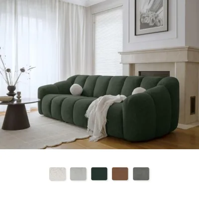 Produktbild von MIUFORM Shell - 4-Sitzer Sofa - 260x109 cm - Dunkelgrün - Modulsofa Couch