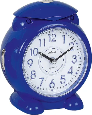Produktbild von Atlanta 1985/5 Wecker für Kinder Quarz analog Kinderwecker blau mit Licht