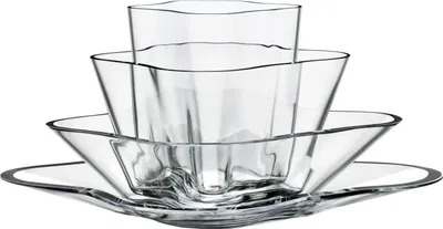 Produktbild von Iittala Alvar Aalto Blume - 180 x 360 mm - Klar - 4-teilig 1007030