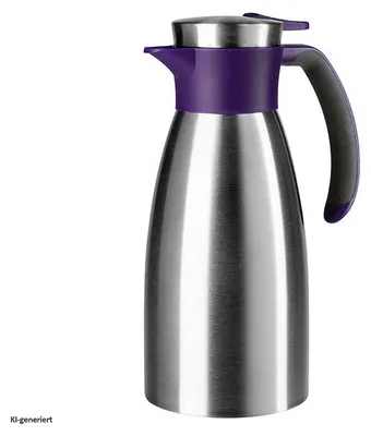 Produktbild von EMSA Soft Grip, Karaffe, 1 l, Edelstahl, Violett, Polypropylen (PP), Edelstahl