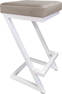 Obrázok produktu pre Barová stolička ZETA LOFT METAL, biela podnož MG09