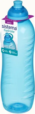 Produktbild von Sistema 620ml Twist `N` Sip Squeeze Bottle - Ocean Blue