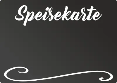 Produktbild von Speisekarte Tafel - waagerecht - Kreidetafel Chalkboard A5 (148x210mm)