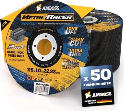 Produktbild von 50x Amboss Metal Racer Trennscheibe | Ø115 mm - 1 mm - 22.23 mm |