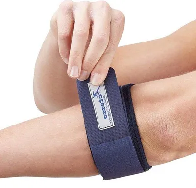 Produktbild von Famanu Ellenbogenbandage für Tennisarm - Linderung von Epicondylitis & Sehnenscheidenentzündung - Einheitsgröße