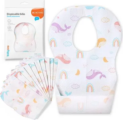 Image de Bavoirs jetables pour enfants - 10 pièces